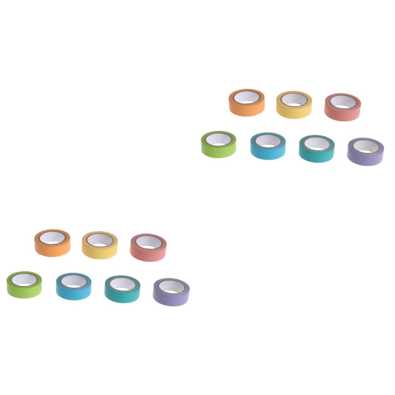 Lurrose 14rotoli Nastro Adesivo Decorativo Washi Arcobaleno Per Scrapbooking e Decorazioni Fai Da Te Materiale Washi Per Creatività e Decorazioni Artistiche