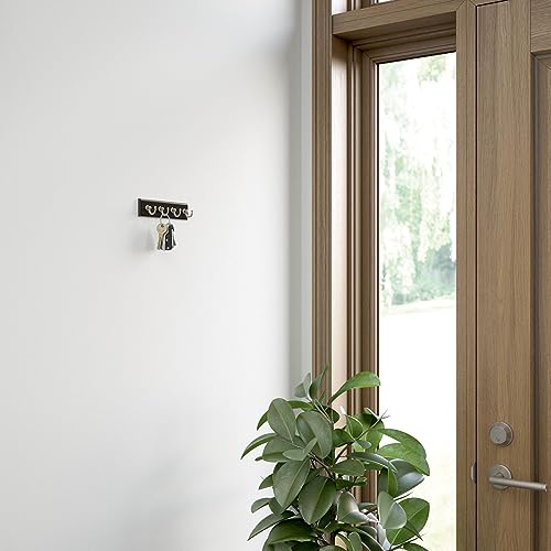Franklin Brass B46711K-218-R Key Tidy (1-Pack) Matte Black Key Holder 7 Inch Wall Mount Key Rack 4 Key Hooks thumb #3