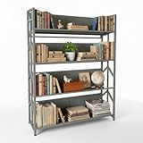 Photo Gallery maka libreria scaffale indistruttibile soggiorno, scaffale salvaspazio, libreria verticale da terra, ripiani inclinabili, scaffalatura con piedini regolabili, 40kg max a ripiano (tortora, 4 ripiani) Photo Gallery maka libreria scaffale indistruttibile soggiorno, scaffale salvaspazio, libreria verticale da terra, ripiani inclinabili, scaffalatura con piedini regolabili, 40kg max a ripiano (tortora, 4 ripiani)