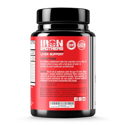 Iron Brothers Liver Cleanse Detox & Repair Supplement - Liver Detox with Dandelion Root, Milk Thistle & Zinc for Healthy Liver Function & Liver Support for Men & Women | 60 Capsules - Image 4