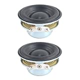 Grobo 2pcs 40mm 4 Ohm 5W Full-Range Portable Lautsprechertreiber 40mm Neodym Magnet