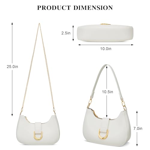 KKXIU Small Crescent Shoulder Bag