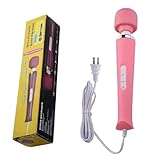 Finever Vibrating Massager Big Tool Deep Tissue Full Body Massager for Muscle Relief Back Neck Hand Foot Leg Arm Massage Powerful Handheld Tool for Women Muti Speeds (Pink)