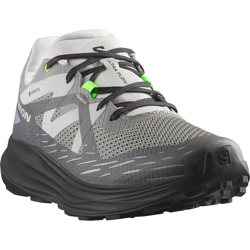 Salomon Salomon Men’s Ultra Flow Gore-Tex, Waterproof Trail Running Shoes - Sharkskin/Black/Gray Violet - 7.5
