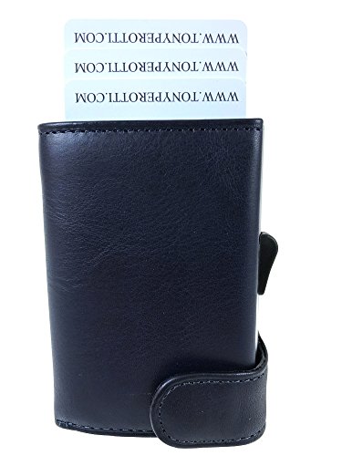 Preisvergleich Produktbild Tony Perotti TE / CC / 3681BL Kreditkatenetui mit Papiergeldfach