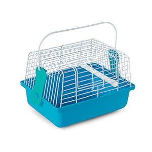 Prevue Pet Products Travel Cage for Birds and Small Animals, Blue (SP1304BLUE), 9.0″ L x 5.6″ W x 6.1″ H