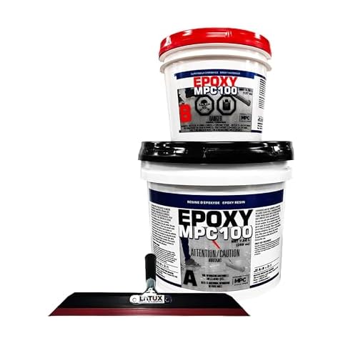 MPC-100 3-Gallon Epoxy-Resin Kit and 20-Inch LATUX Squeegee Trowel, Floor Epoxy Kit or Countertop Epoxy Kit for Industrial and Commercial Use Cover