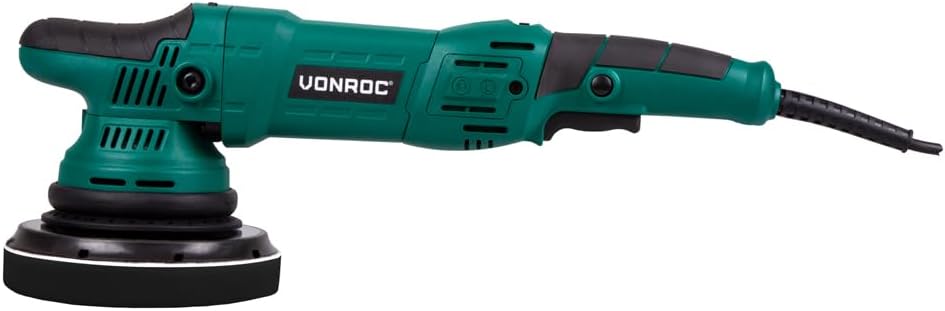 VONROC 1050W Dual Action Orbital Polisher side view