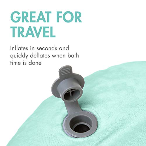 Boon B11430 Puff Inflatable Baby Bather - Infant Bathtub Includes Microfleece Cover And Contoured Sides thumb #5