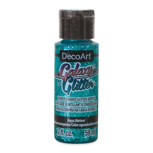 DecoArt Galaxy Glitter Acrylic Paint 2oz-Meteor-Aqua