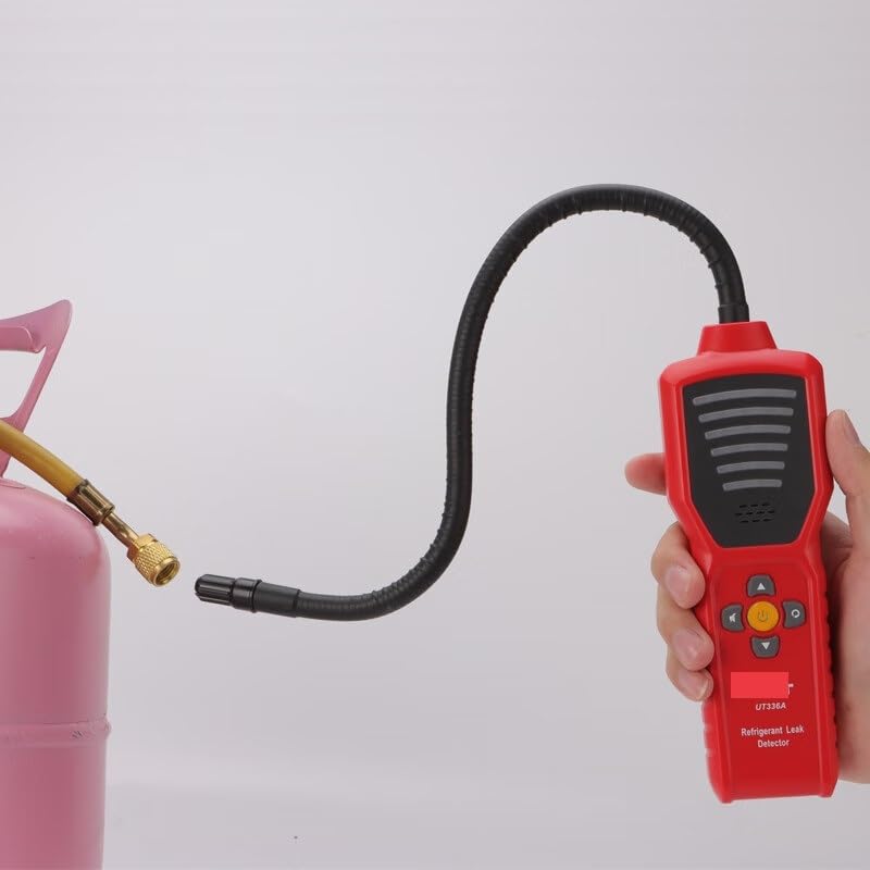 TUT336A /B Kältemittel-Lecksucher FCKW HFKW HFKW-Lecktester for die Wartung von Klimaanlagen und Autokühlschränken Für Arbeit und Zuhause(UT336B)