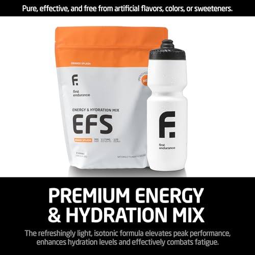 Image of EFS Hydration & Endurance Drink Mix - Premium Carbohydrates for Energy & Performance, Electrolytes for Rapid Rehydration & Running, Cycling and Triathlon Nutrition | Isotonic Energy Fuel | Orange