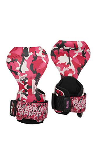 Image of Cobra Grips Weight Lifting Gloves with Adjustable Neoprene Padded Wrist Wraps - Heavy Duty Alternative to Power Lifting Hooks for Deadlifts