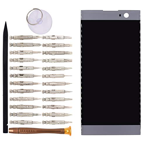LCD Screen Display with Digitizer Touch Panel Without Bezel Frame for Sony Xperia XA2 H3113 H3123 H3133 H4113 H4133(Silver)