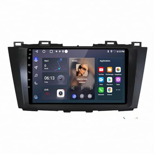 Radio GPS Mazda 5 avec Carplay sans fil et Android Auto écran HD