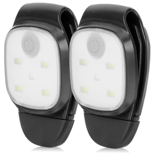 OSOLADY Clip-on Running Light for Night 2-Pack Led Camping Lantern Portable for Outdoor Sports Running Hiking