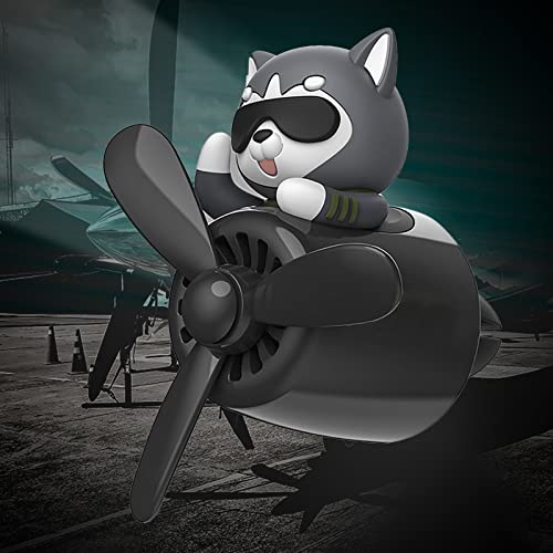 Désodorisant Pour Voiture à Hélice, Désodorisant Pour Voiture Pilote De Chien - Décoration De Diffuseur De Voiture Rotatif Dog Pilot | Diffuseur De