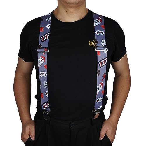 Image of MELOTOUGH Men's Suspenders w /Clip Heavy Duty suspenders for men Big and Tall Work suspenders for Jeans