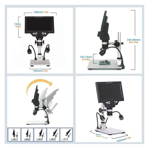 Microscope numerique G1200 loupe zoom 1200x avec batterie integre HD