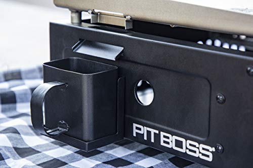 PIT BOSS PB336GS 2 Burner Table Top Gas Cast Iron Griddle, Black