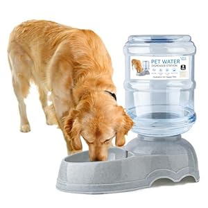 Pet Water Dispenser for Large Dogs and Cats, 3 Gallon Large Capacity BPA Free Gravity Automatic Water Feeder, Indoor Outdoor Dog Drinking Fountain, No Filter, Dog Water Bowl for Multiple Pets