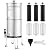 LCF Gravity-fed Water Filter System, 3 Gallons Stainless-Steel System with 6 Filters, Metal Water Level Spigot and Stand, Reduces Chlorine & Fluoride, LCF Gravity Tank Series(LCF-GT- Professional)