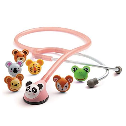 ADC Adscope Adimals 618 Pediatric Stethoscope With Tunable Afd Technology, Pink, 30 Inch, 8.8 Ounce