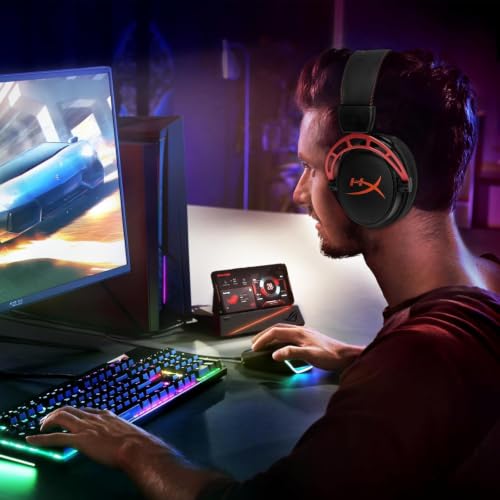 Image of GEVO Cooling Gel Replacement Earpads for HyperX Cloud, Steelseries Arctis, Audio-Technica ATH M50X & More | Breathable Ice Silk Memory Foam Cushions | Long Gaming Sessions -Black