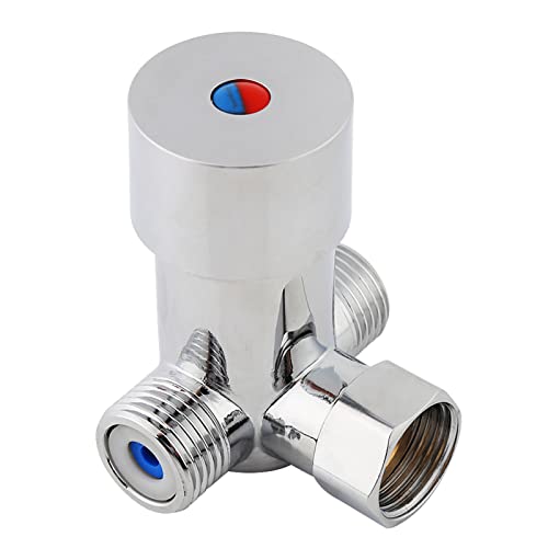 Tbest Under Sink Thermosta G12 Hot Cold Water Mixing Valve Mixer Temperature Control For Automatic Faucet water temperature control vae bm feed mixer shower c mixing for bidet 1/2 hot an - Image 3