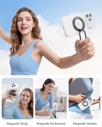 Image of SUPERONE for MagSafe Phone Grip, Dual-Sided Magnetic Phone Ring Holder