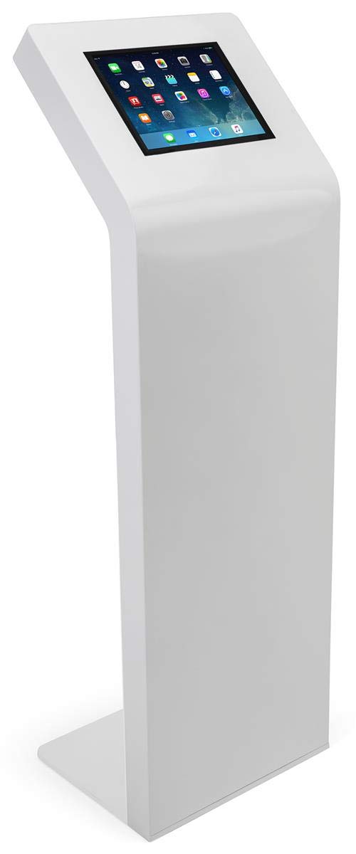 Displays2go 12 9 Inch Tablet Kiosk Stands with Locking Enclosure IPGRAND12WH