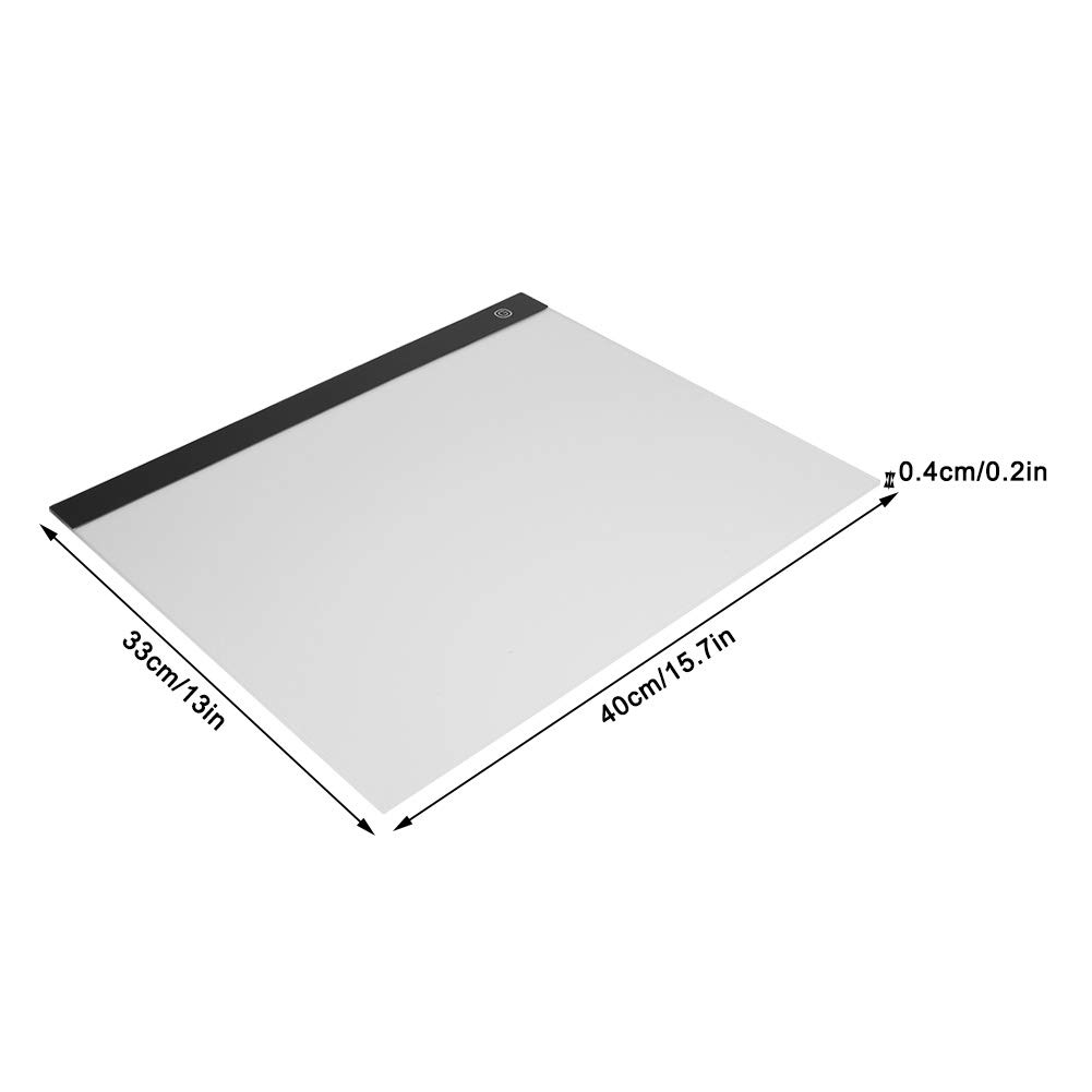 Light Table, Tracing Light Box with Adjustable Light Acrylic A3 LED Light Board for Animation Sketching