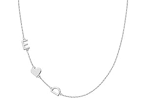 Personalized Sideways Initial Necklace: A Cherished Token of Elegance and Sentiment