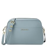 Michael Kors Women's Jet Set Small Camera Crossbody, Gold-Tone Hardware/Leather, Chambray