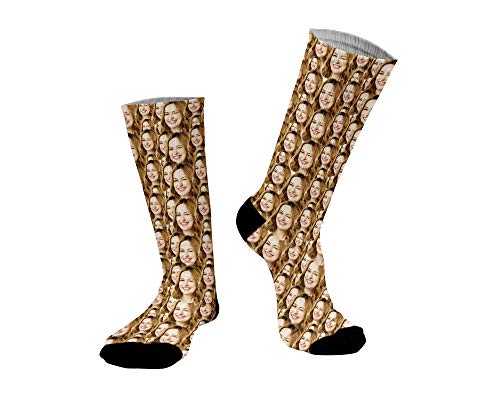 ''Gesicht auf Socken'' - Neuheit - Komplett bedruckte Socken - aussergewöhnliches Geschenk - lustig - scherz - Geschenkidee zum Geburtstag - Vatertag - Muttertag - Weihnachten (Socken mit Mensch) Cover