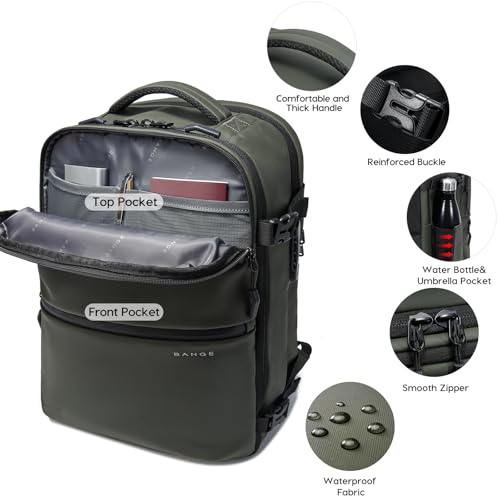 Image of BANGE Sleek Fashion Backpack Combines Anti-Theft Security with Lightweight Comfort for Trendy Travelers