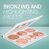 OFRA Pro Palette On The Glow - 3-in-1 Face Makeup Palette with Blush, Bronzer and Highlighter - Powder Makeup Contour Palette with an Integrated Mirror - Travel-Friendly, Cruelty-Free