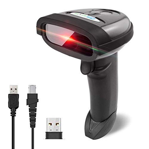 Netum Nt-1698W Wireless Barcode Scanner With Stand, 2 In 1 2.4G Wireless & Usb Wired 1D Laser Barcode Reader Handheld Bar Code Reader Cordless Rechargeable Bar Code Scanner For Computer Mac Laptop #TOP1