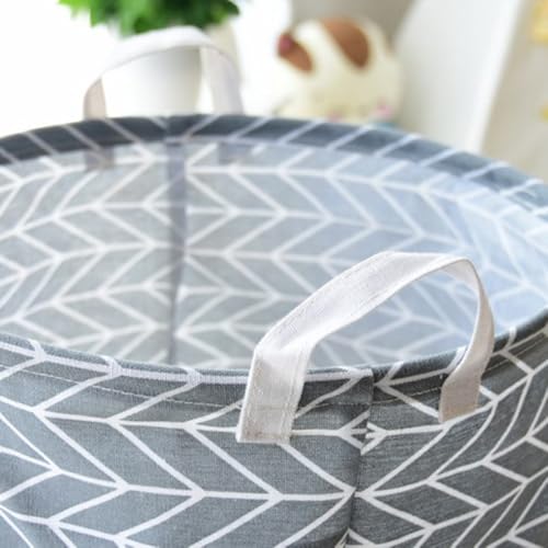 Cesto de almacenamiento de juguetes y ropa infantil bolsa ligera con asas para hogar 3