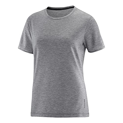 SALOMON(サロモン) 半袖 Tシャツ SNTIAL TENCEL SS TEE レディース LC2007500 LC2007600 LC2007800 クルーネック ロゴ ワンポイント M 01.ディープブラック