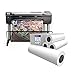 HP DesignJet T830 Large Format Multifunction Wireless Plotter Printer - 36"(F9A30A) + Alliance CAD Inkjet Bond Paper Rolls (36150) Bundle
