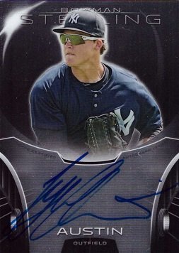 2013 Bowman Sterling Prospects #BSAP-TAU Tyler Austin Certified Autograph Baseball Card