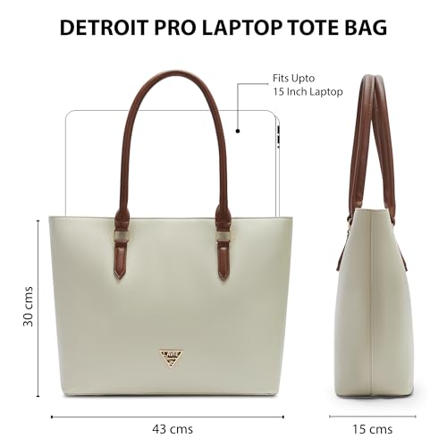 Image of Lavie Signature Women's Detroit Pro Laptop Tote Handbag for Women | Fits Upto 15 Inch Laptop | Laptop Bag for Work | Ladies purse | Stylish Shoulder Bag | Gift For Women