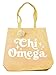 Sorority Shop Chi Omega Retro Pom Pom Tote Bag