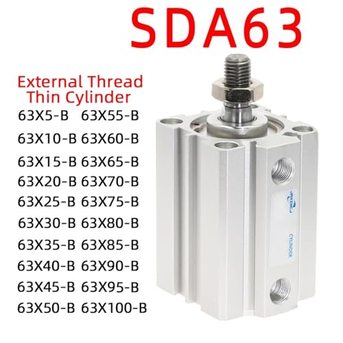 Cylindre pneumatique compact résistant aux fuites SDA-B alésage 63mm - 8