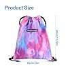Sac de Sport Imperméable à Cordon, Sac à Dos à Cordon pour Gym, D'école, Natation, Yoga, Voyage et Plage, Sac Tissu Cordon avec Poche Zippée pour Femme, Homme et Enfants (A) #1