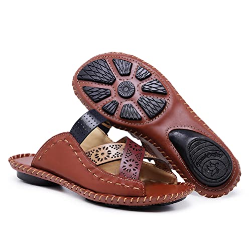 Sandália Feminina Artesanal de Couro Confortável Havana 36