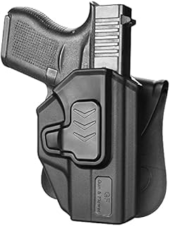 OWB Holster Compatible with Glock 43 43x, Outside Waistband Carry Holster Compatible with G43 43x, OWB Right Hand Draw Gun Holster for Men/Women Adj. Cant & Retention