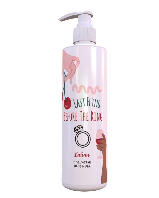 Bachelorette Lotion Green Red Cherries Last Fling Fresh Green Tea Lemon 12 Pack 16 oz Pump Fun Retro
