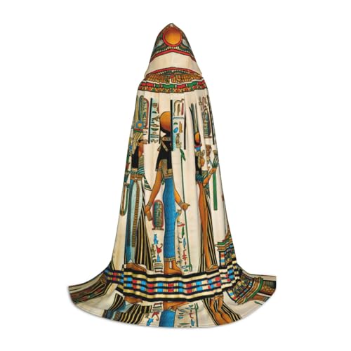 SDEGTHO Capa con capucha para mujer en el antiguo Egipto para adolescente, disfraz de cosplay de la feria renacentista, gótica, fantasía medieval